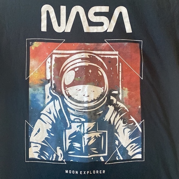 Hyper Space NASA Moon Explorer Short Sleeve T-Shirt - Picture 3 of 5